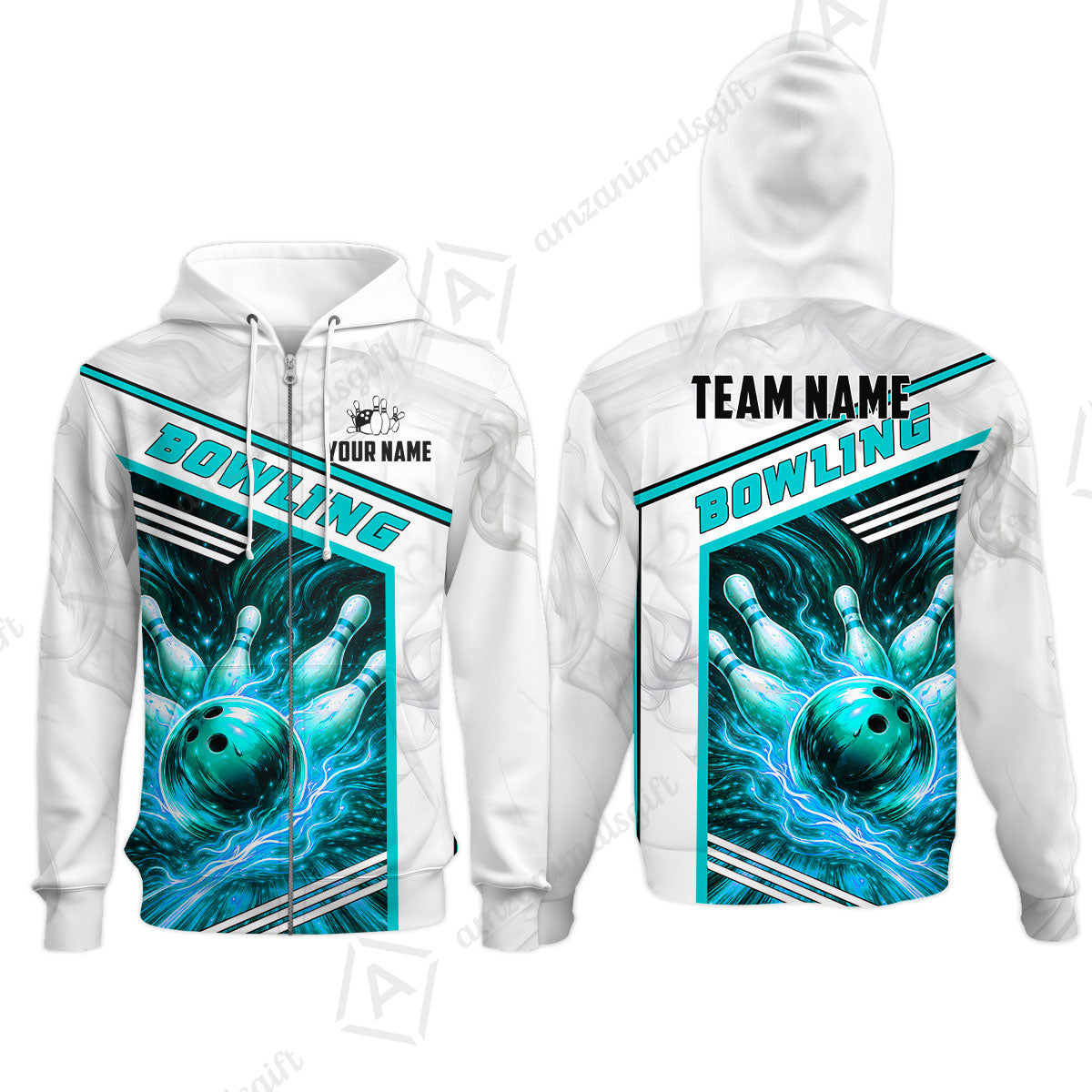 Custom Bowling Jersey Polo Shirt, Retro Racing & Fire Strike, Custom Bowling Jersey Team Shirt For Players With Name & Team Name