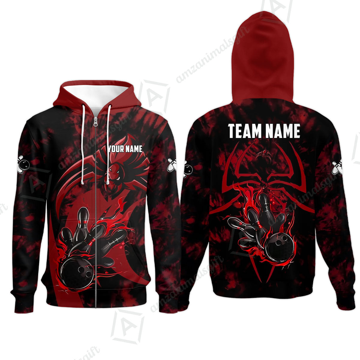 Custom Bowling Jersey Polo Shirt, Neon Venom Spider Monster, Custom Bowling Jersey Team Shirt For Players With Name and Team Name