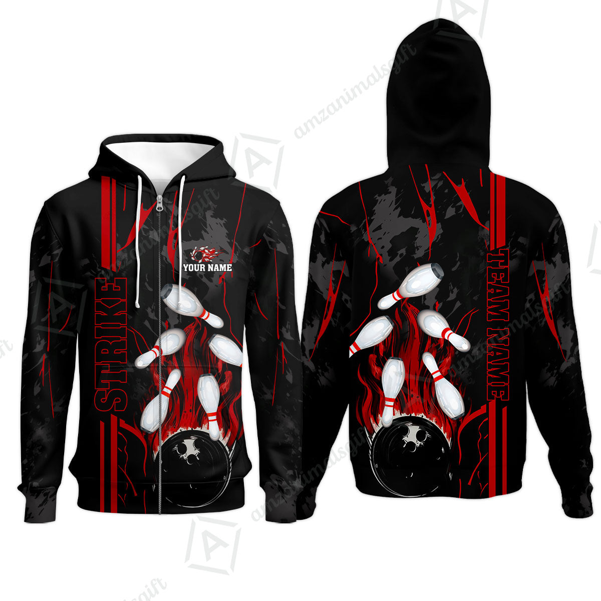 Custom Team Name Bowling Strike Team  Bowling Jersey - Custom Name Bowling Strike Personalized Bowling Polo Shirt - Uniform Shirt For Bowlers