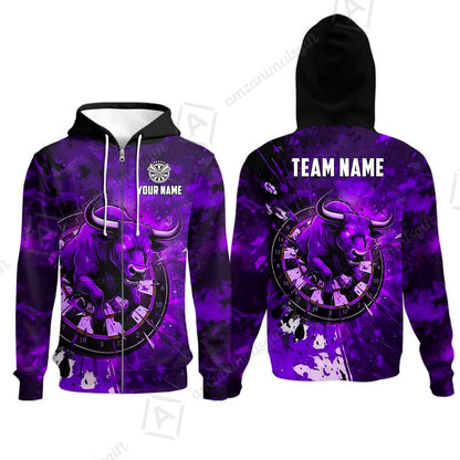 Custom Darts Team Jersey, Personalized Raging Bull Jersey Shirt For Players With Name & Team Name