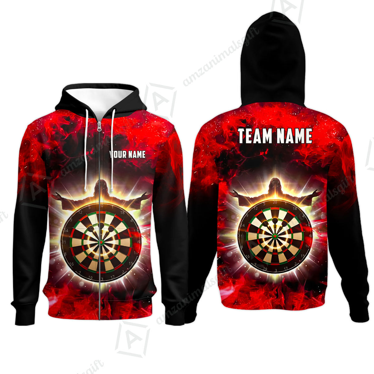 Custom Darts Team Jersey, Personalized Heavenly Strike Dart Polo Shirt For Players With Name & Team Name