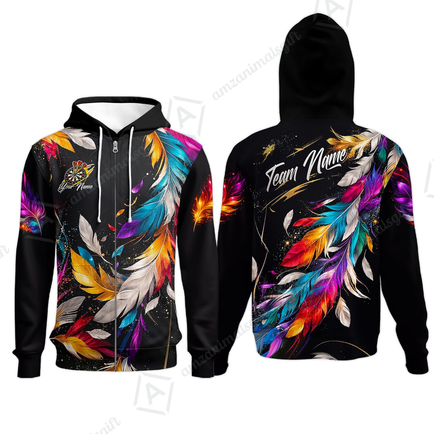 Custom Darts Team Jersey, Personalized Galaxy Sparkle Darts Shirt For Players With Name & Team Name