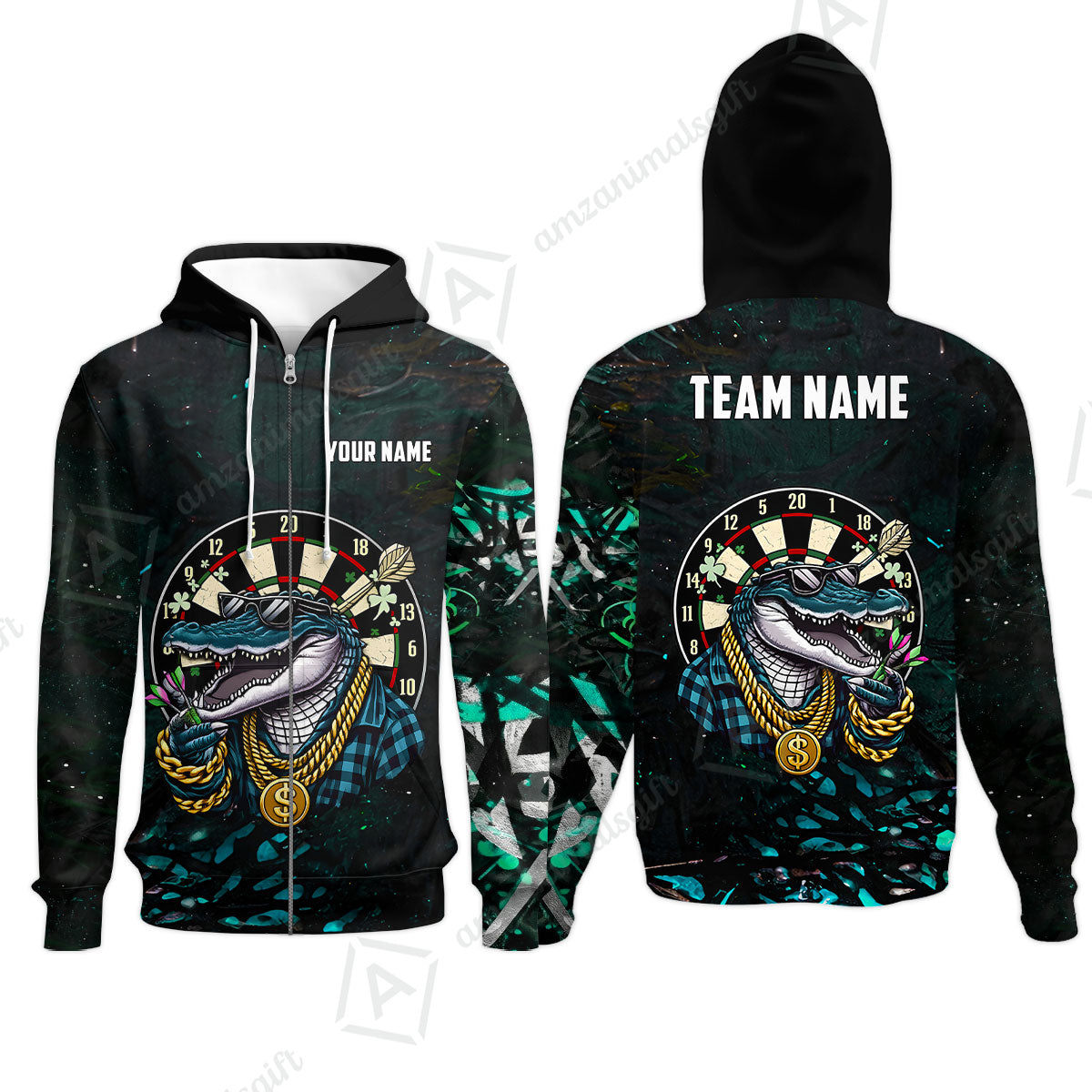 Custom Darts Team Jersey, Personalized Alligator Dart Jersey Shirt For Players With Name & Team Name
