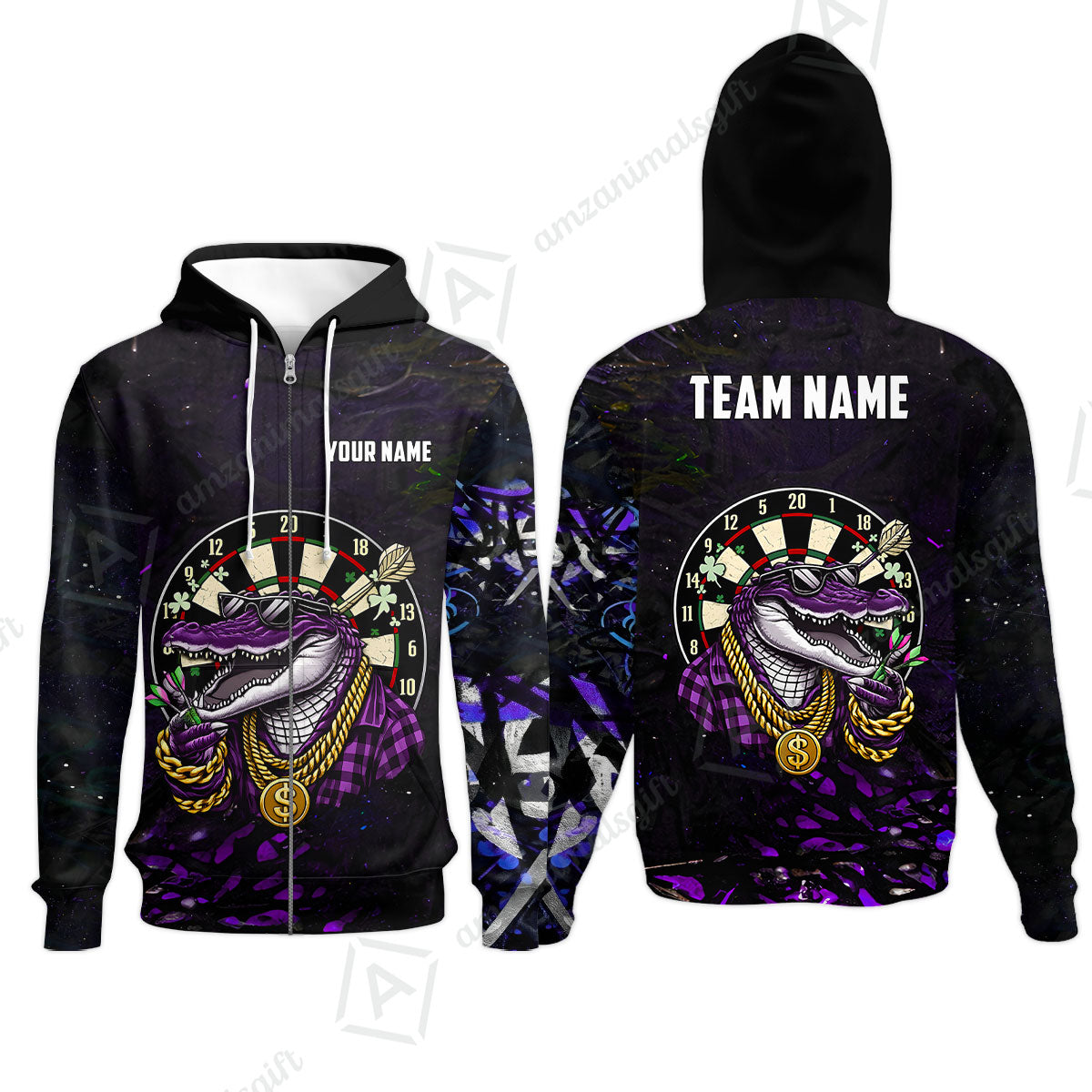 Custom Darts Team Jersey, Personalized Alligator Dart Jersey Shirt For Players With Name & Team Name