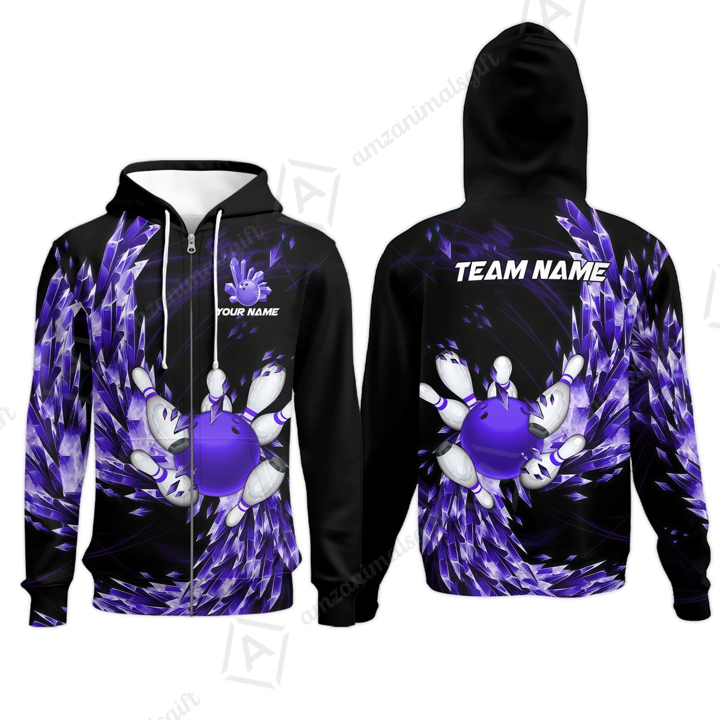 Custom Bowling Jersey Polo Shirt, Crystal Explosion Bowling Custom Bowling Jersey Team Shirt For Players With Name & Team Name
