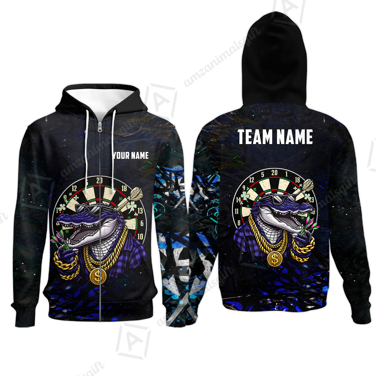 Custom Darts Team Jersey, Personalized Alligator Dart Jersey Shirt For Players With Name & Team Name
