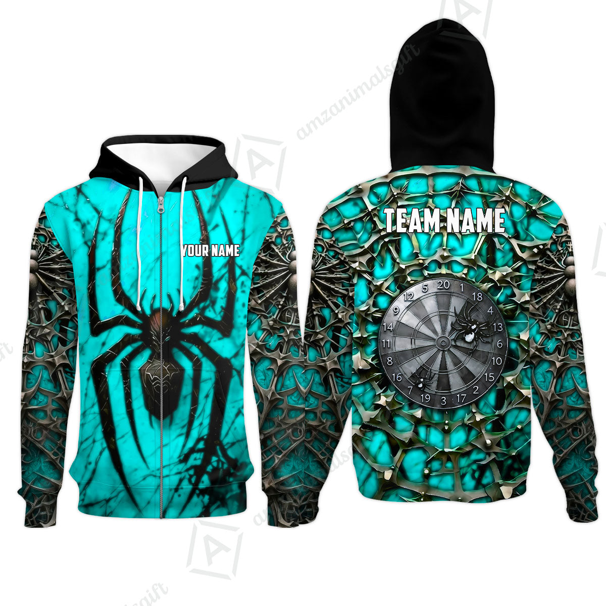 Custom Darts Jersey Polo Shirt, Gothic Widow Spiderweb, Custom Dart Jersey Team Shirt For Players With Name & Team Name
