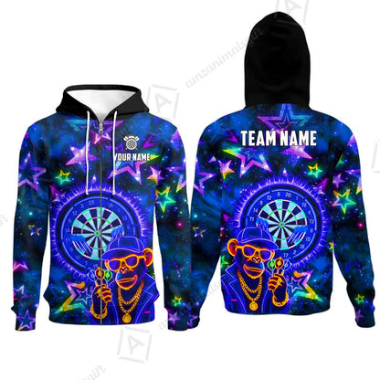 Zip Hoodie||Blue