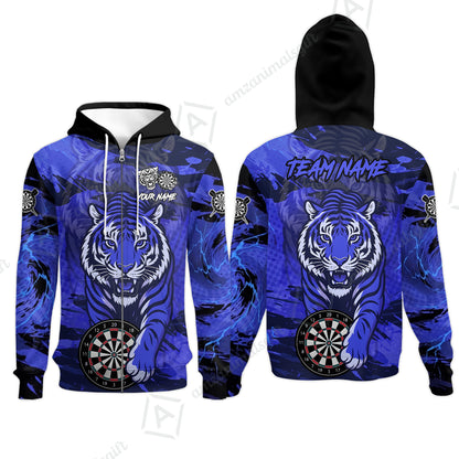 Zip Hoodie||Blue