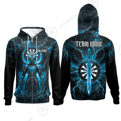 Zip Hoodie||Blue