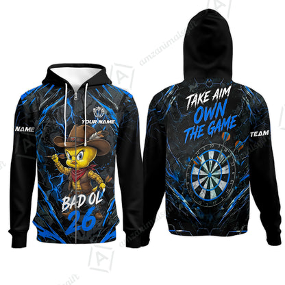 Zip Hoodie||Blue