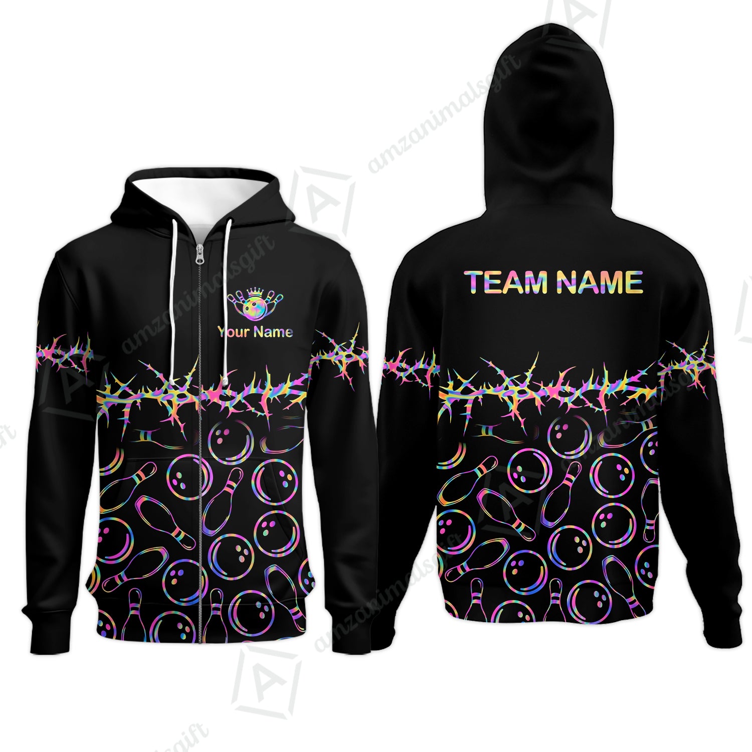 Zip Hoodie||Colorful
