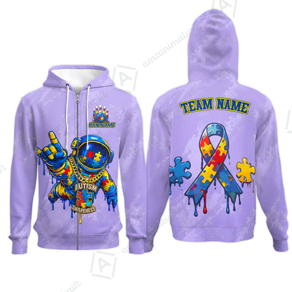 Zip Hoodie||Purple