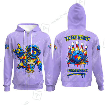 Zip Hoodie||Purple