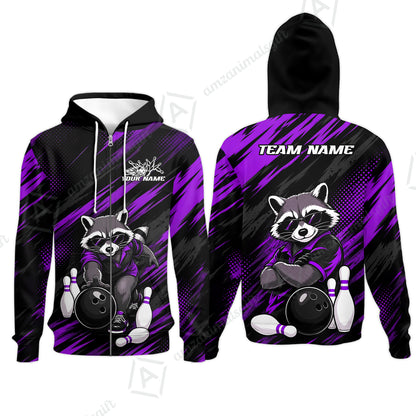 Zip Hoodie||Purple