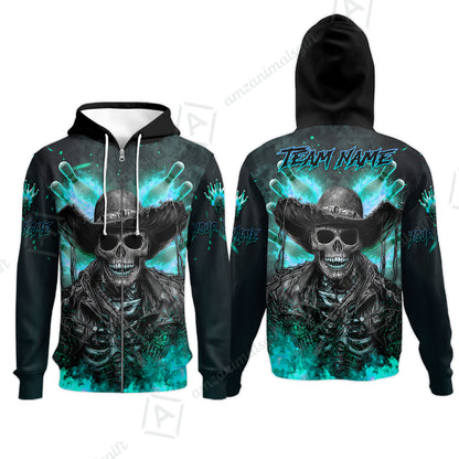 Zip Hoodie||Turquoise