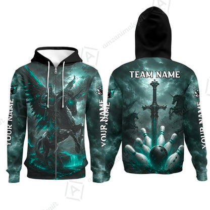 Zip Hoodie||Turquoise