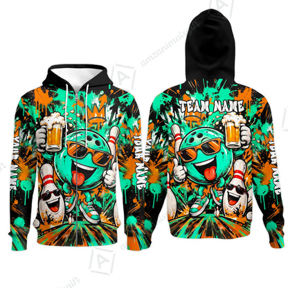 Zip Hoodie||Turquoise
