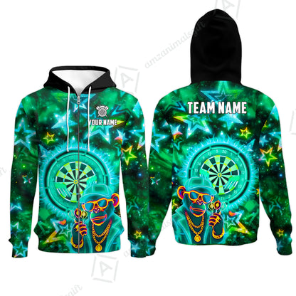 Zip Hoodie||Turquoise