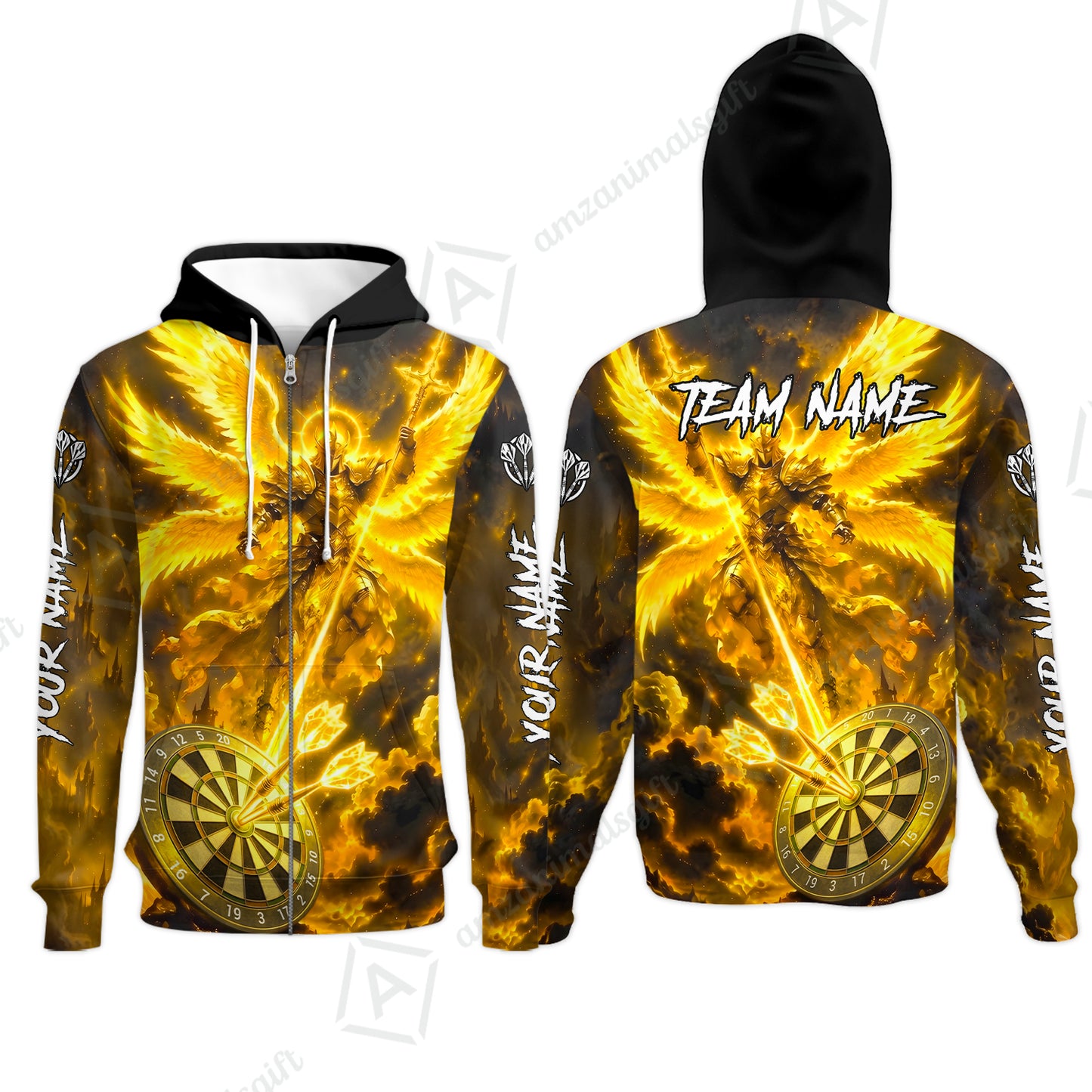 Zip Hoodie||Yellow