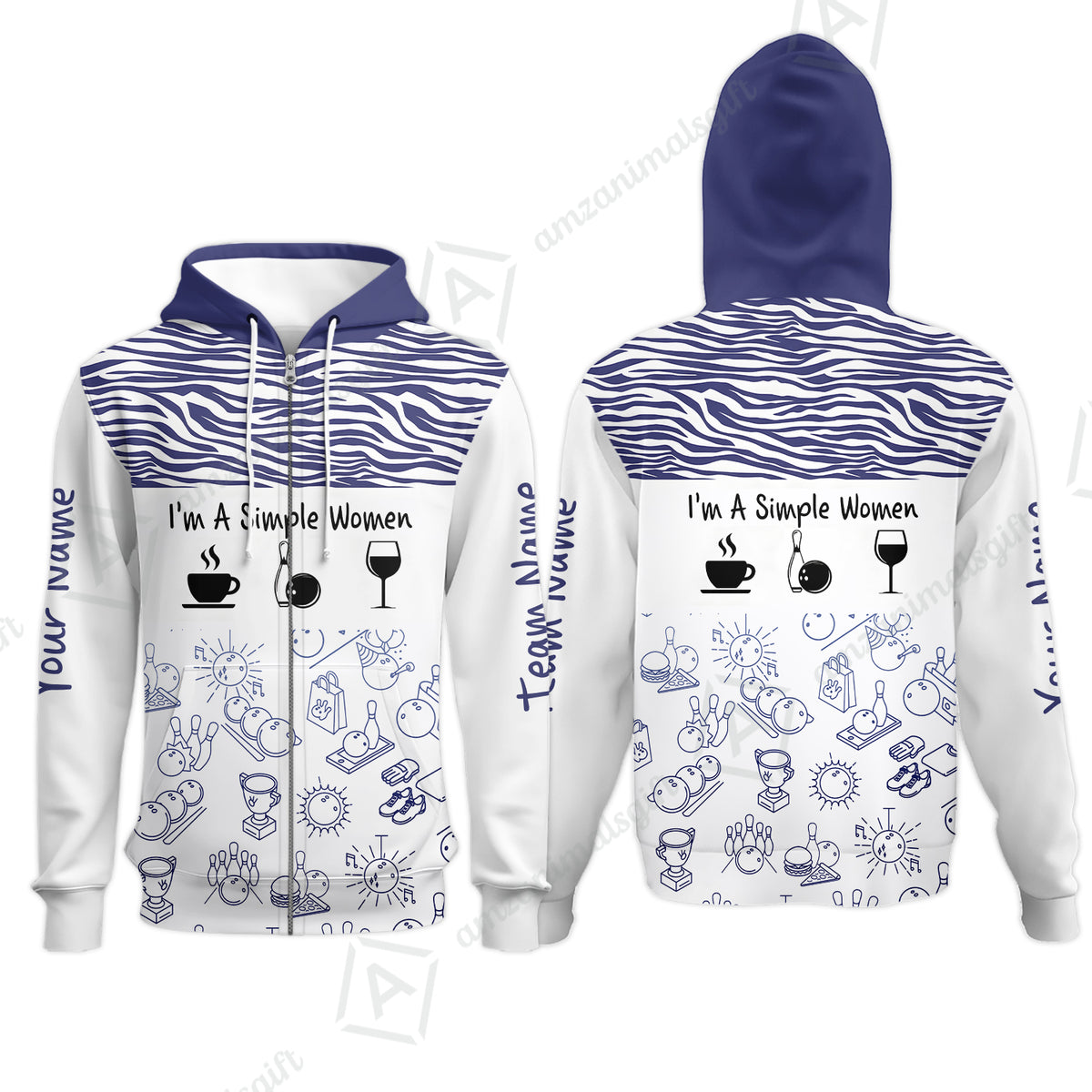 Zip Hoodie||