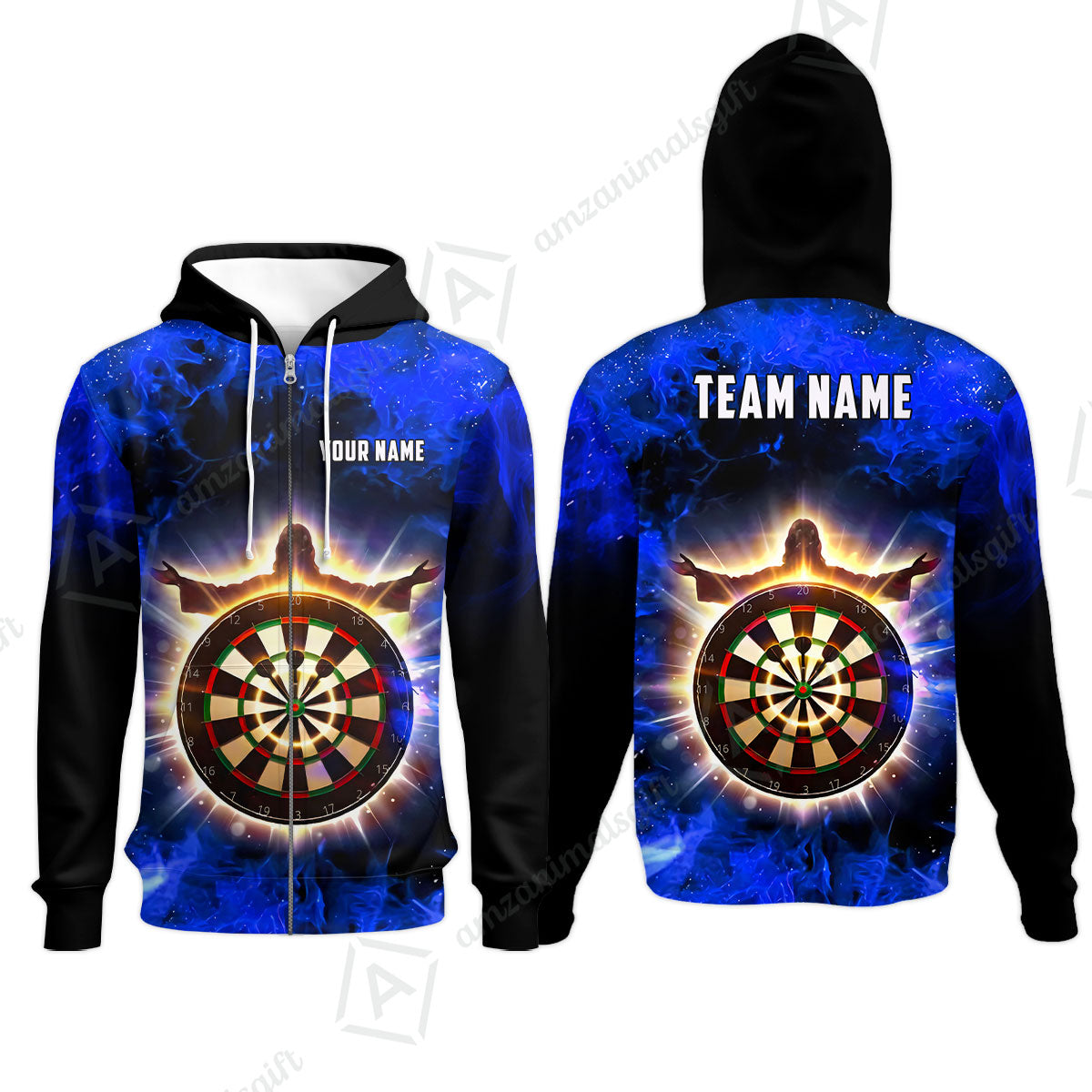 Custom Darts Team Jersey, Personalized Heavenly Strike Dart Polo Shirt For Players With Name & Team Name