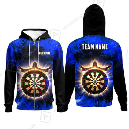 Custom Darts Team Jersey, Personalized Heavenly Strike Dart Polo Shirt For Players With Name & Team Name