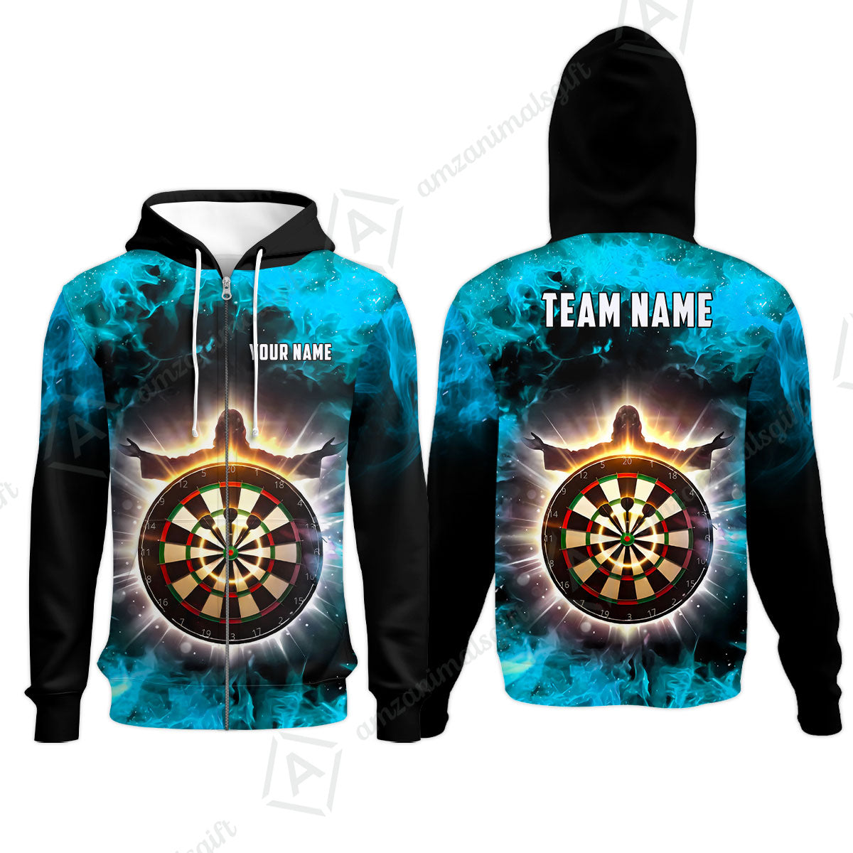 Custom Darts Team Jersey, Personalized Heavenly Strike Dart Polo Shirt For Players With Name & Team Name