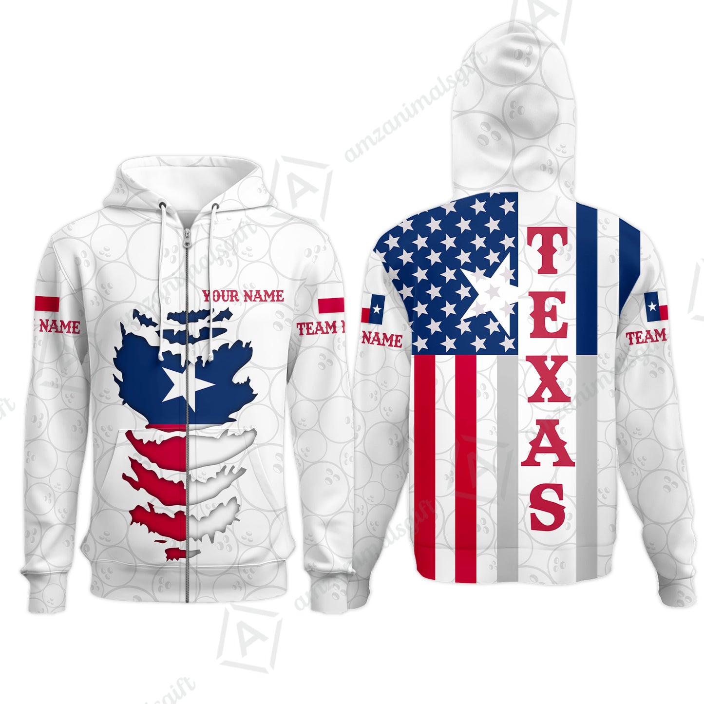 Custom Bowling Jersey Polo Shirt, Bowling Texas Flag Text, Custom Bowling Jersey Team Shirt For Players With Name and Team Name