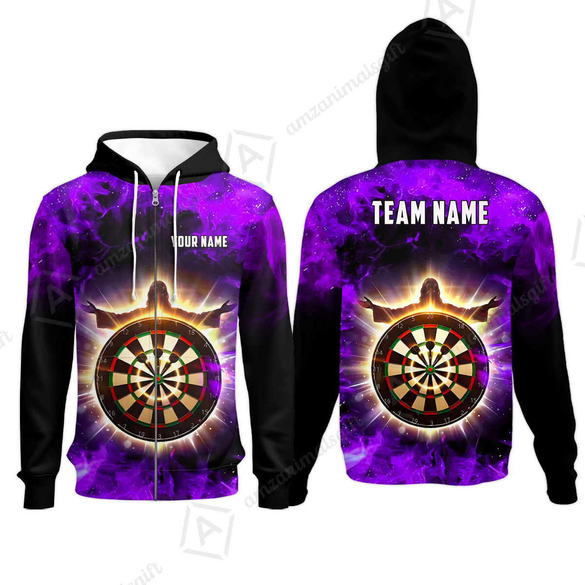 Custom Darts Team Jersey, Personalized Heavenly Strike Dart Polo Shirt For Players With Name & Team Name