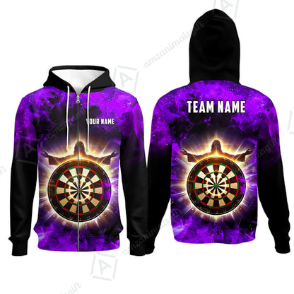Custom Darts Team Jersey, Personalized Heavenly Strike Dart Polo Shirt For Players With Name & Team Name