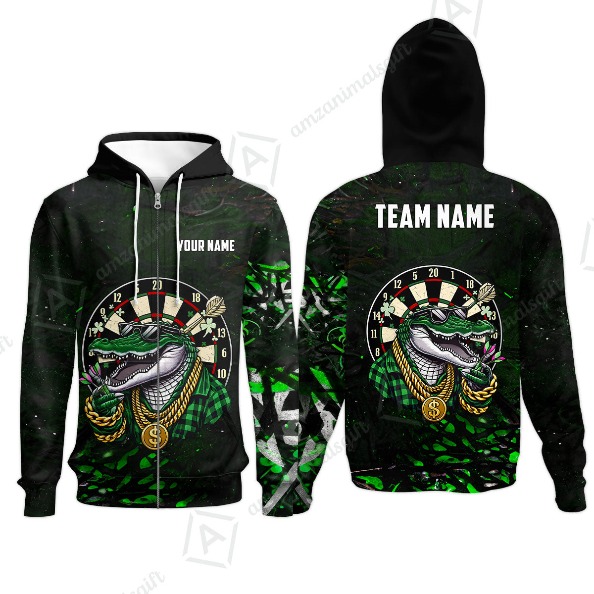 Custom Darts Team Jersey, Personalized Alligator Dart Jersey Shirt For Players With Name & Team Name