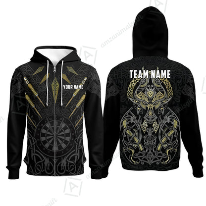 Custom Darts Team Jersey, Personalized Viking Darts Polo Shirt For Players With Name & Team Name