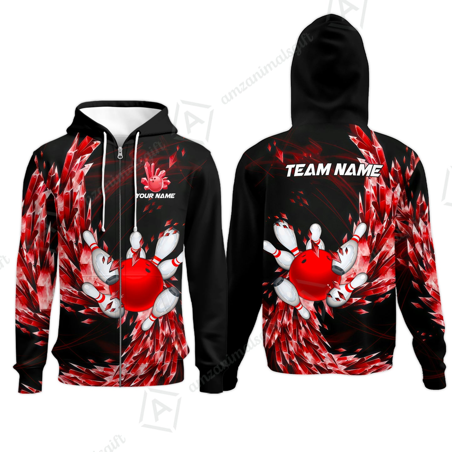 Custom Bowling Jersey Polo Shirt, Crystal Explosion Bowling Custom Bowling Jersey Team Shirt For Players With Name & Team Name