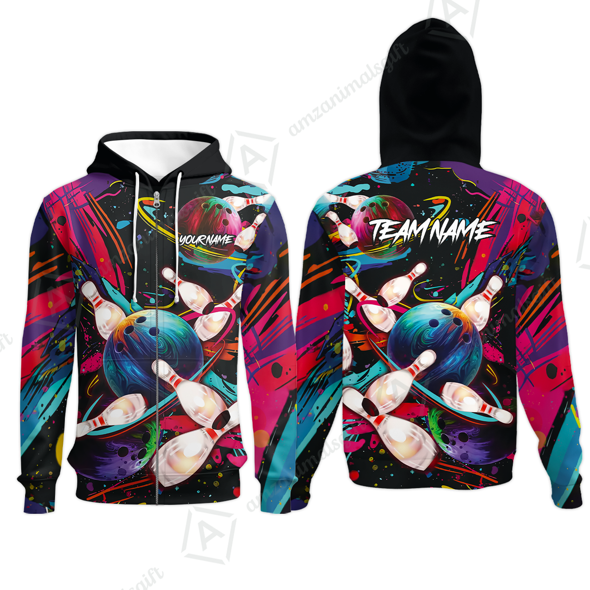 Customized Bowling Jersey, Colorful Bowling, Uniform Bowling - Personalized Name And Team Name