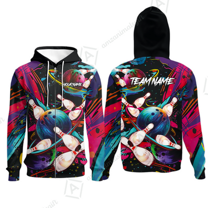 Customized Bowling Jersey, Colorful Bowling, Uniform Bowling - Personalized Name And Team Name