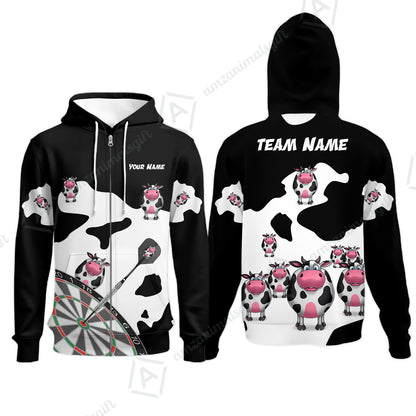 Zip Hoodie||Black
