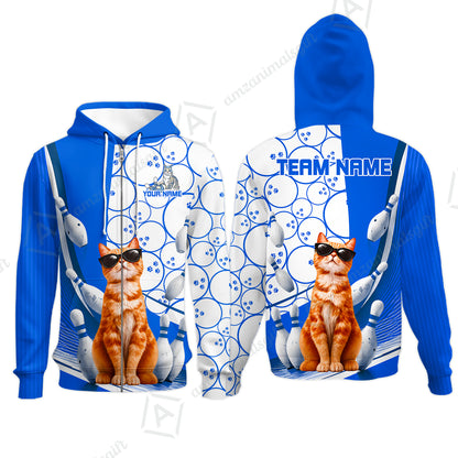 Zip Hoodie||Blue