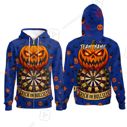 Zip Hoodie||Blue