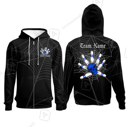 Zip Hoodie||Blue