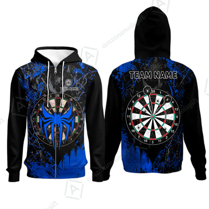 Zip Hoodie||Blue