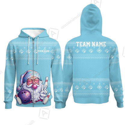 Zip Hoodie||Cyan