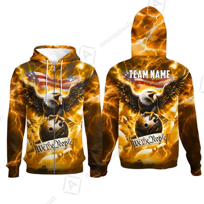 Zip Hoodie||Gold
