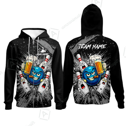 Zip Hoodie||Grey