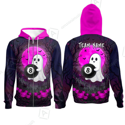 Zip Hoodie||Pink