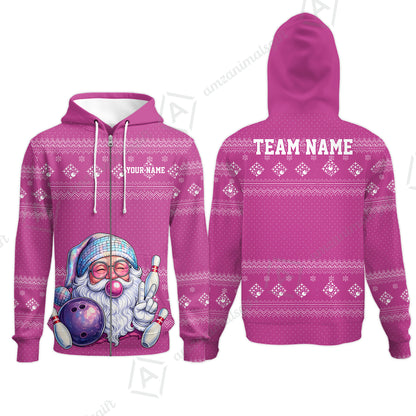 Zip Hoodie||Pink