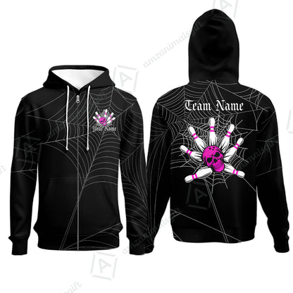 Zip Hoodie||Pink