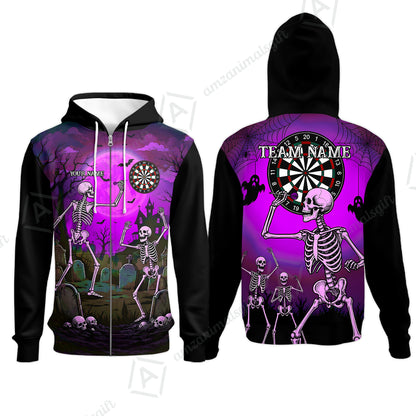 Zip Hoodie||Purple