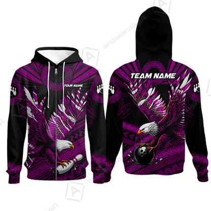 Zip Hoodie||Purple