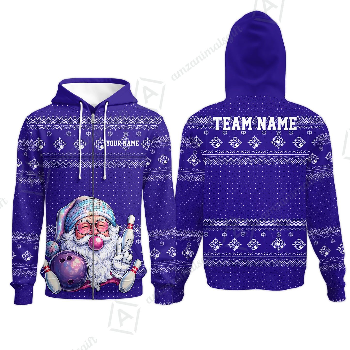 Zip Hoodie||Purple